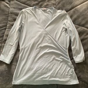 Light blue quarter sleeve shirt